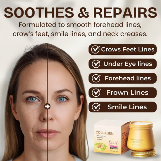 ✨ Snail Hydrating Anti-Wrinkle and Rejuvenating Cream