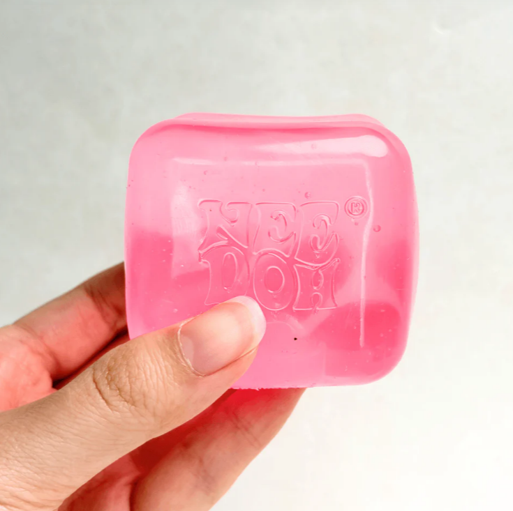 NeeDoh Nice Cube - Satisfying Square Shaped Sensory Toy, Original Size