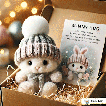 💖Easter Big Promotion: BUY 3 GET 1 FREE🔥Handmade Mini Bunny Hug Cute Easter Gift🐇🎁