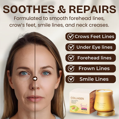 ✨ Snail Hydrating Anti-Wrinkle and Rejuvenating Cream