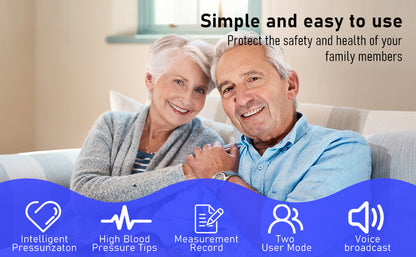 𝐀𝐮𝐭𝐨𝐦𝐚𝐭𝐢𝐜 𝐖𝐫𝐢𝐬𝐭 𝐁𝐏 𝐌𝐨𝐧𝐢𝐭𝐨𝐫™ - Clinically Accurate w/ Large Backlit Display, Adjustable Cuff, Voice Broadcast & Case