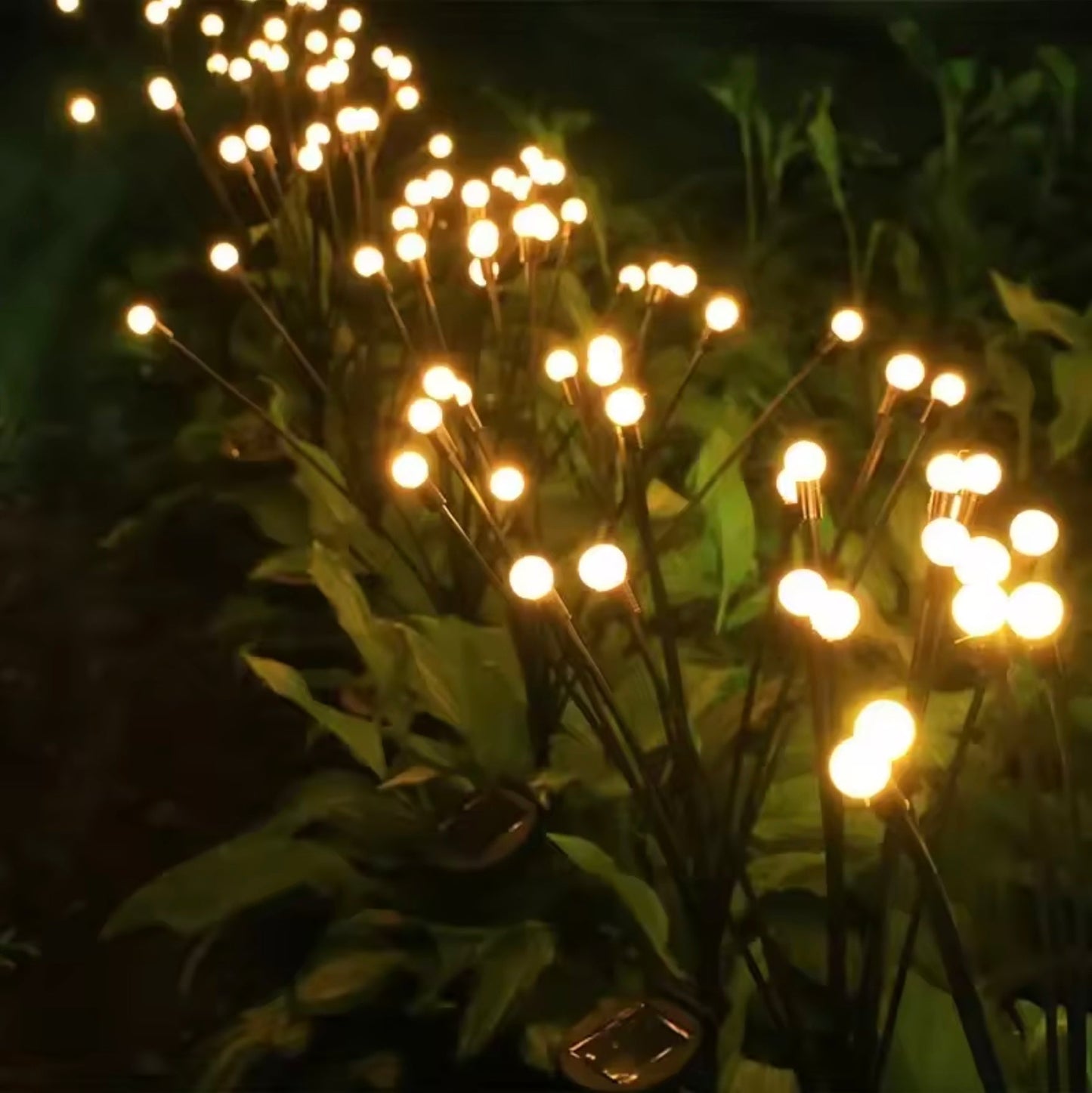 10 Outdoor Lights Solar Lawn Lamp Garden Lamp LED Wind-driven Firefly Ground Plug Lamp for Garden Lawn Landscape Holiday Light