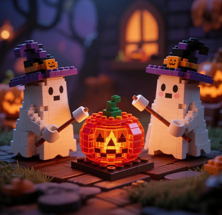 2025 Limited Edition-- Halloween Ghost Brick Set👻