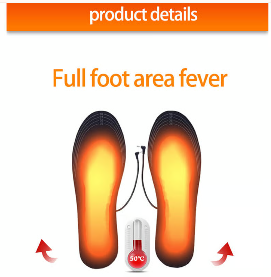 🌲 USB Heated Shoe Insoles 🔥