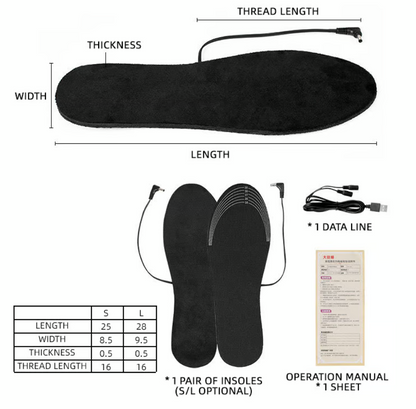 🌲 USB Heated Shoe Insoles 🔥