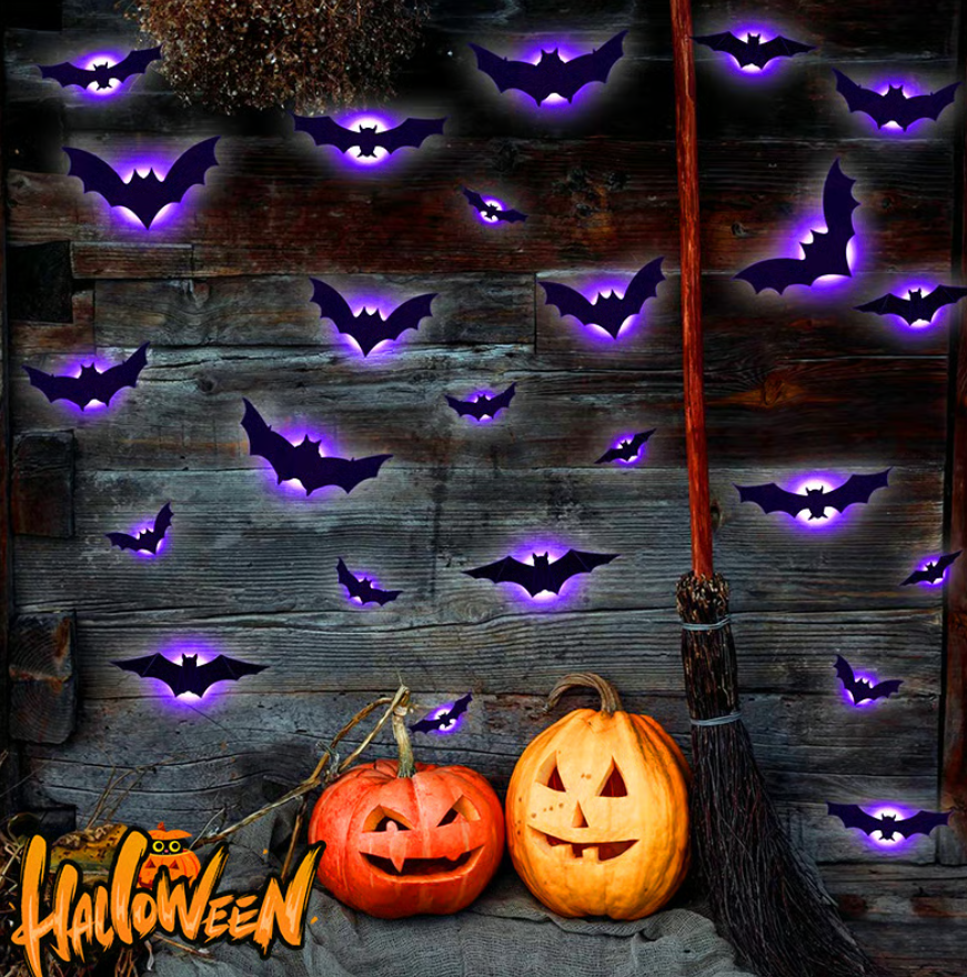 🦇Halloween 3D Lighted Bats