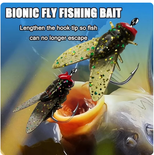 20 Flylure™ Hooks | realistic flies for big catches