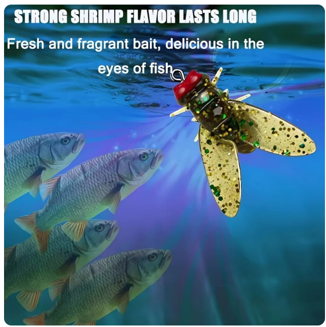 20 Flylure™ Hooks | realistic flies for big catches