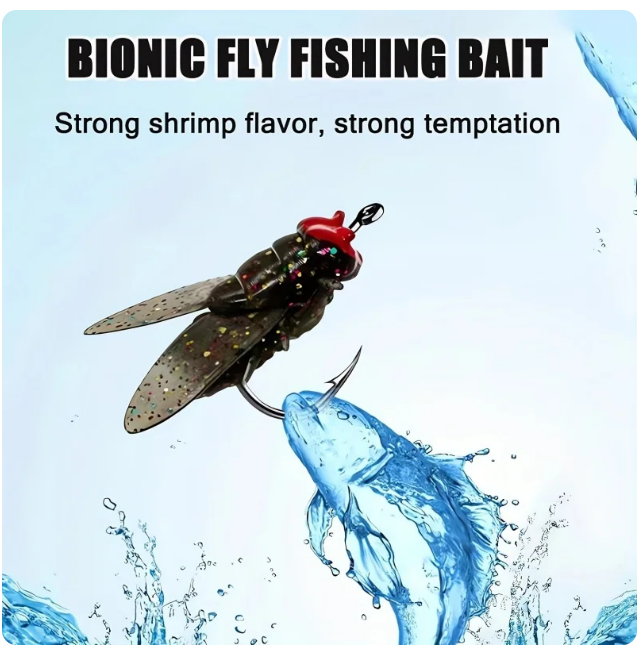 20 Flylure™ Hooks | realistic flies for big catches