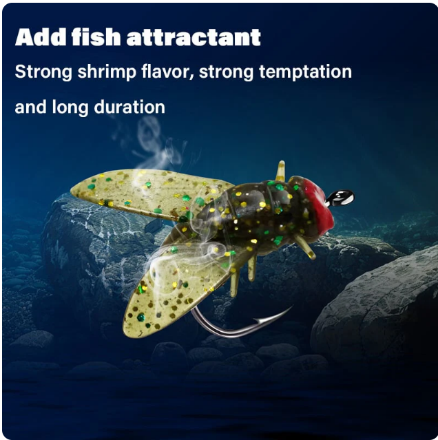 20 Flylure™ Hooks | realistic flies for big catches