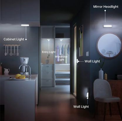 💡 Punch-free Smart Sensor Magnetic Rechargeable LED Lights