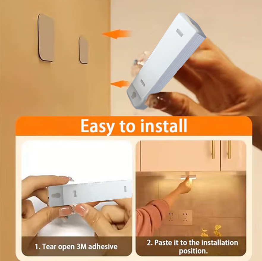 💡 Punch-free Smart Sensor Magnetic Rechargeable LED Lights