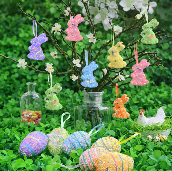 Colorful Easter Set (Eggs/Rabbits)