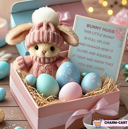 💖Easter Big Promotion: BUY 3 GET 1 FREE🔥Handmade Mini Bunny Hug Cute Easter Gift🐇🎁
