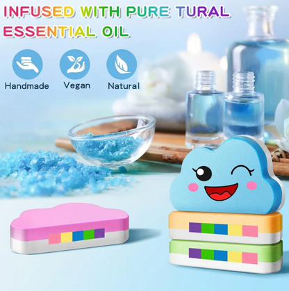 Rainbow Bath Bombs for Kids – 4 PCS Surprise Toy Gift Set for kids & Toddlers