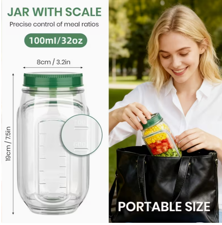 EasyRoad™ Salad Jar with Lid