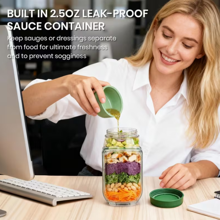 EasyRoad™ Salad Jar with Lid