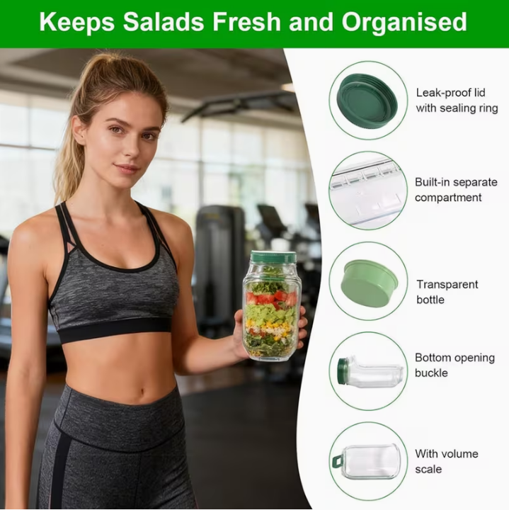 EasyRoad™ Salad Jar with Lid
