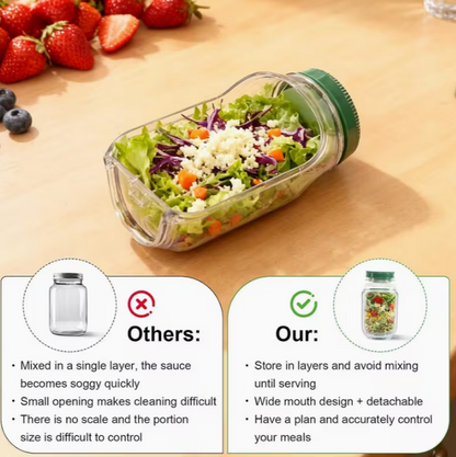 EasyRoad™ Salad Jar with Lid