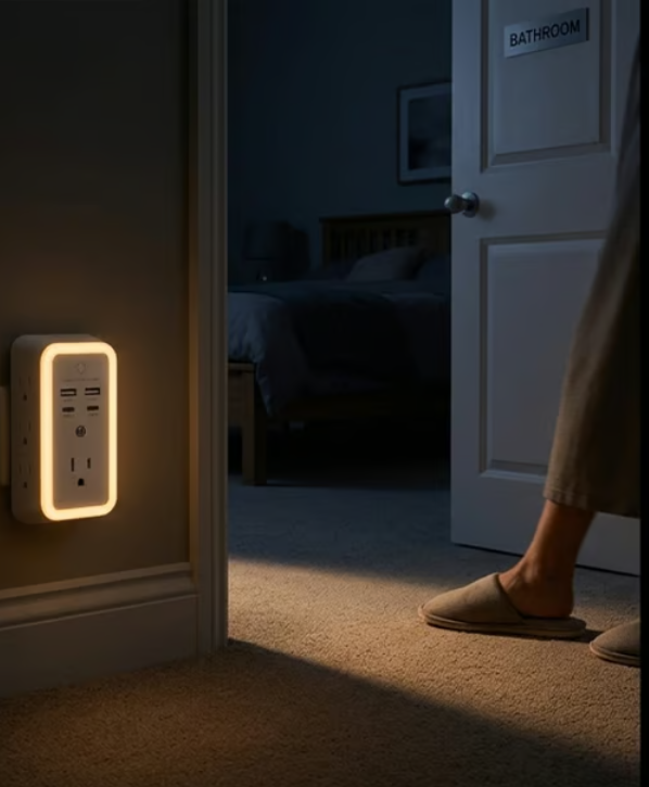 Sakerplus® Multi Outlet Surge Protector Hub