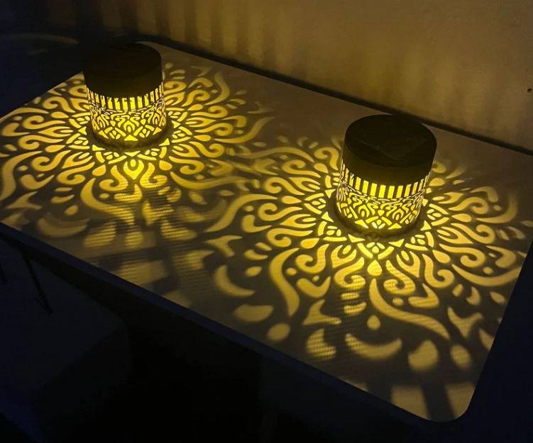 Solar Mandala Wall Light | Outdoor Garden Fence Projector Lamp 🪐🌌