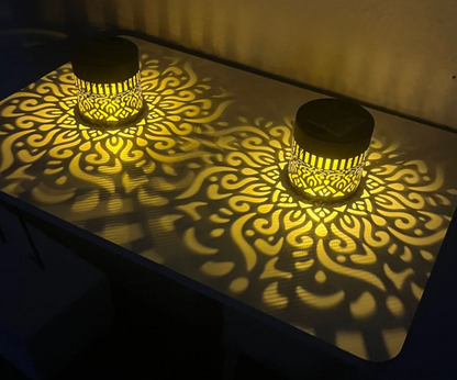 Solar Mandala Wall Light | Outdoor Garden Fence Projector Lamp 🪐🌌