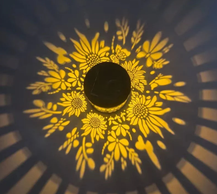 Solar Mandala Wall Light | Outdoor Garden Fence Projector Lamp 🪐🌌