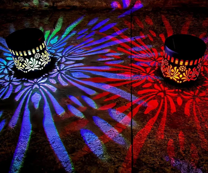 Solar Mandala Wall Light | Outdoor Garden Fence Projector Lamp 🪐🌌