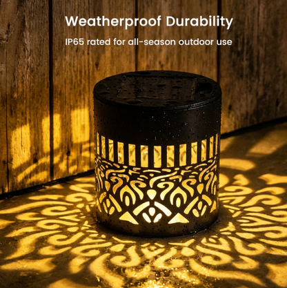 Solar Mandala Wall Light | Outdoor Garden Fence Projector Lamp 🪐🌌