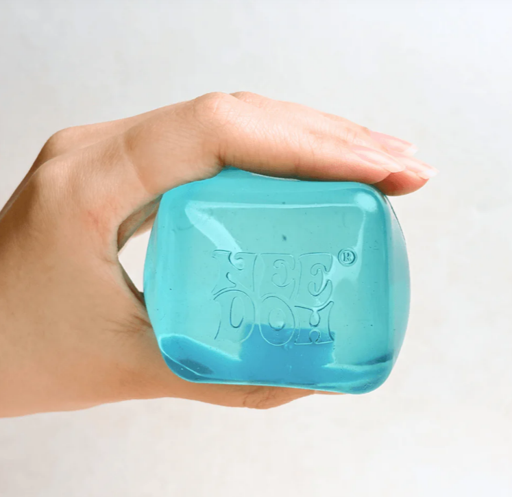 NeeDoh Nice Cube - Satisfying Square Shaped Sensory Toy, Original Size