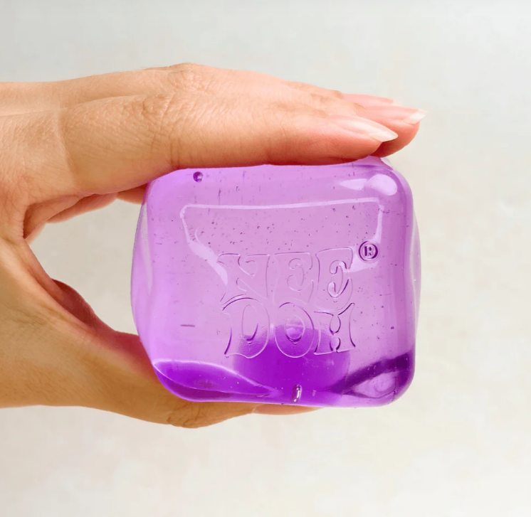 NeeDoh Nice Cube - Satisfying Square Shaped Sensory Toy, Original Size