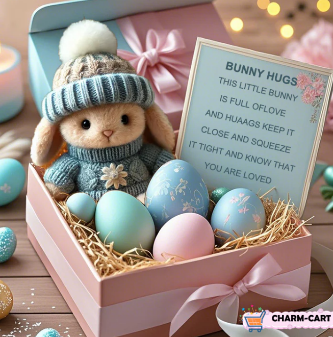 💖Easter Big Promotion: BUY 3 GET 1 FREE🔥Handmade Mini Bunny Hug Cute Easter Gift🐇🎁