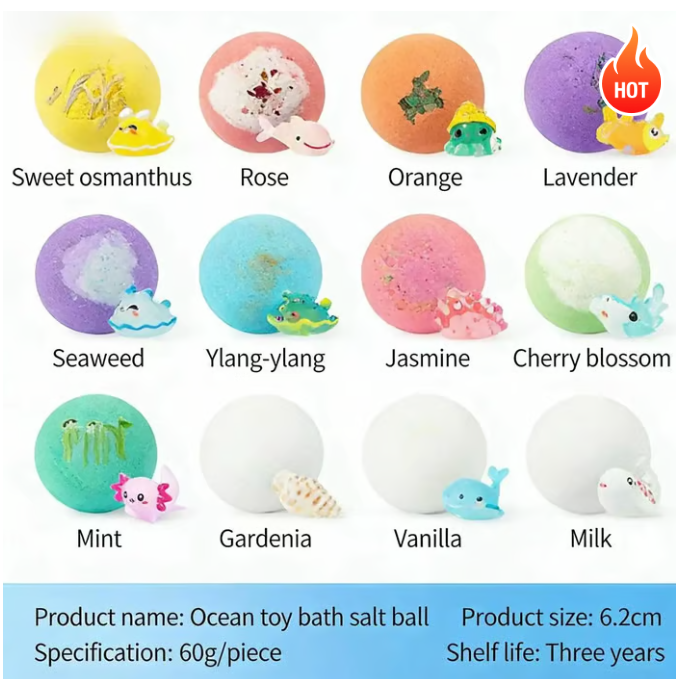 🛁 Natural Surprise Bath Bombs