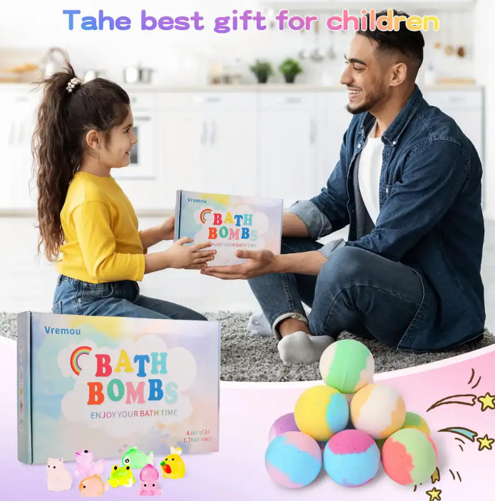 🛁 Natural Surprise Bath Bombs