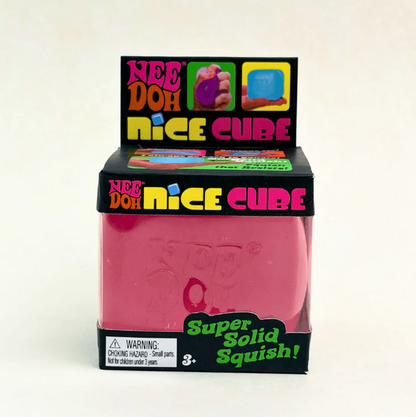 NeeDoh Nice Cube - Satisfying Square Shaped Sensory Toy, Original Size