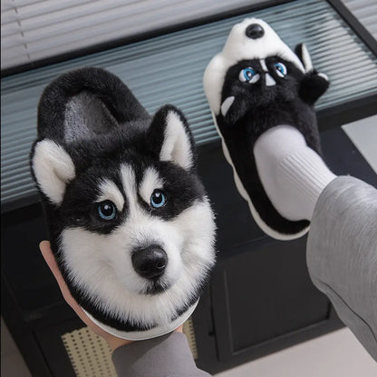 🐕 Super Realistic Dog Plush Slippers — Feel Like Walking with Your Dog Every Step