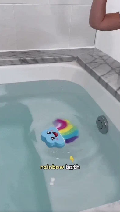 Rainbow Bath Bombs for Kids – 4 PCS Surprise Toy Gift Set for kids & Toddlers